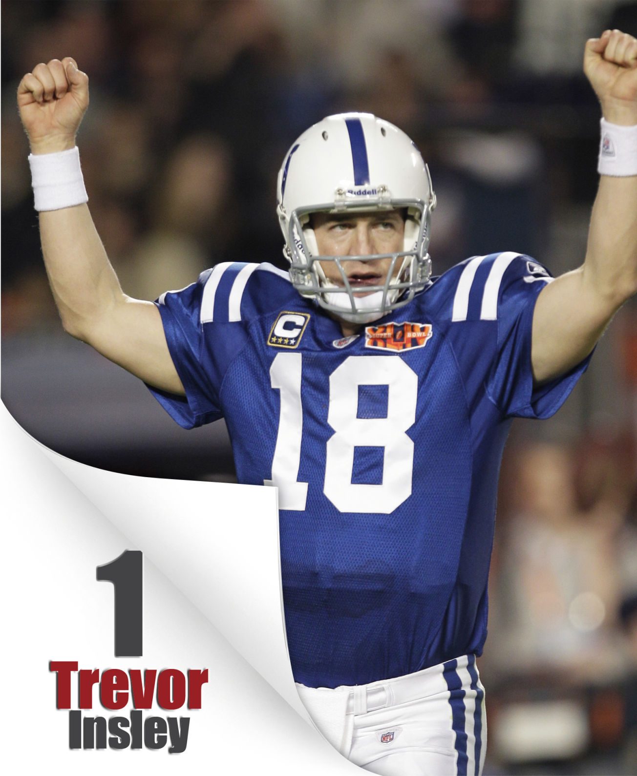 Touchdown catches by Peyton Manning's receivers